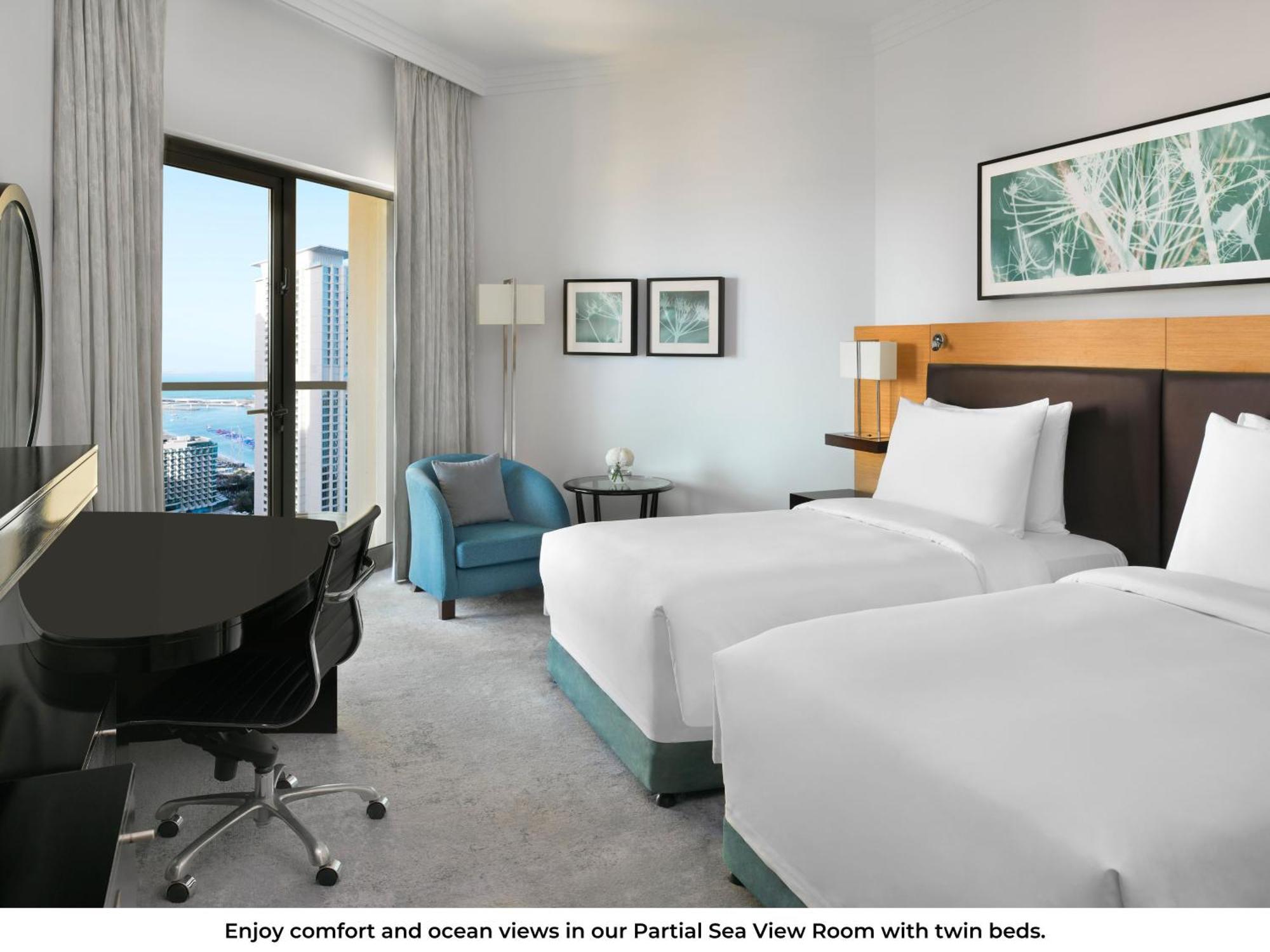 Moevenpick Hotel Jumeirah Beach Дубай Екстер'єр фото Partial Sea View Room